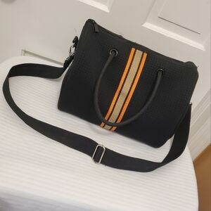 Somewhere Haute Satchel/Crossbody Black Bag, Athlesuire, Casual, Lightweight